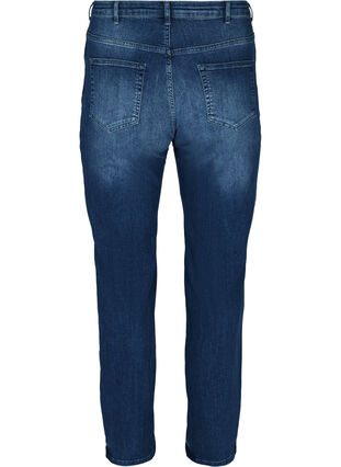 Gemma jeans with a regular fit and high waist, Blue denim, Packshot image number 1
