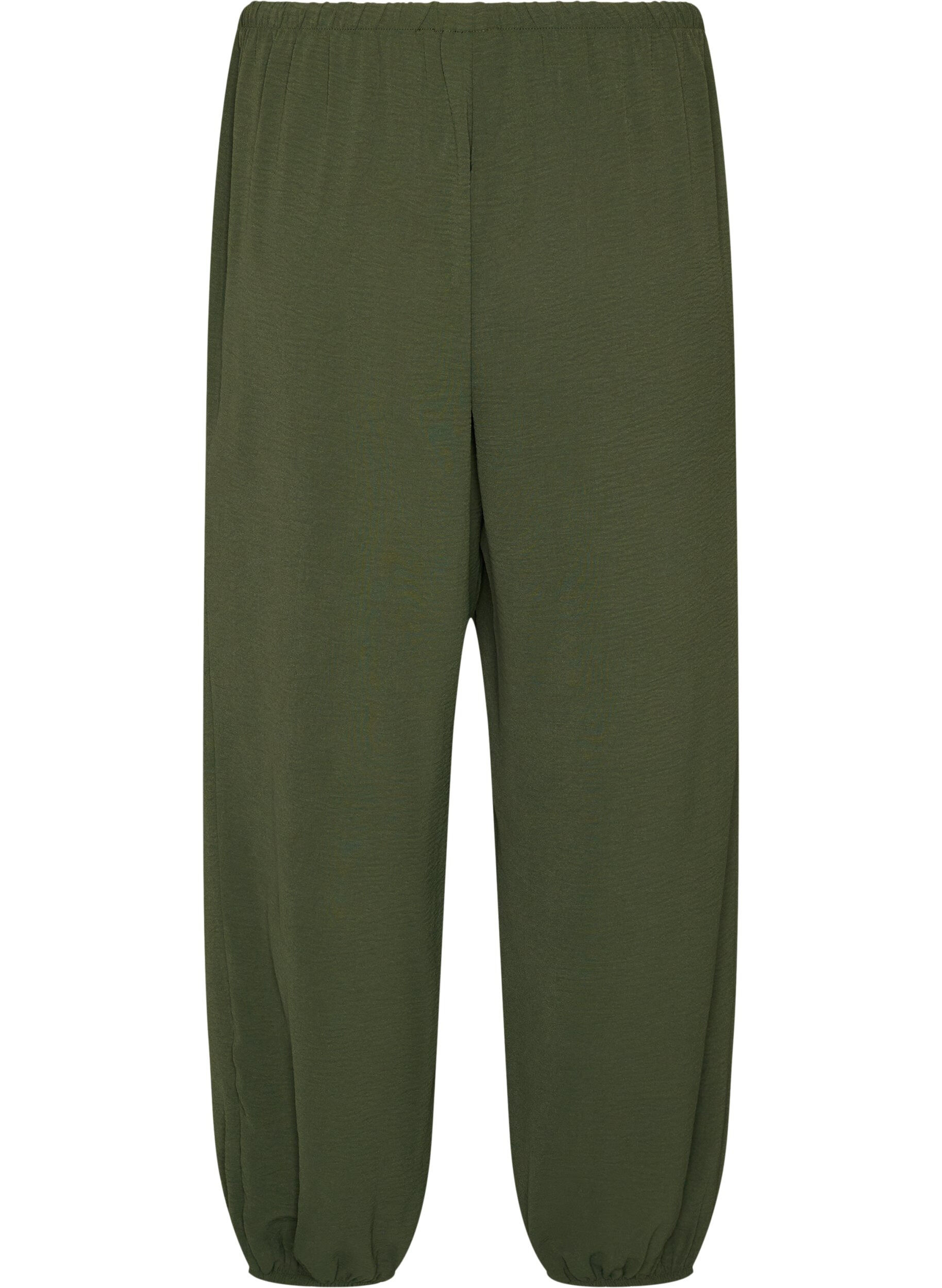ZizzifashionHigh-waisted balloon trousers, Green, Packshot image number 1