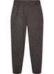 Jersey trousers with a barrel fit and high waist, Dark Grey, Packshot image number 0