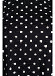 Polka dot cotton T-shirt, Black, Packshot image number 2