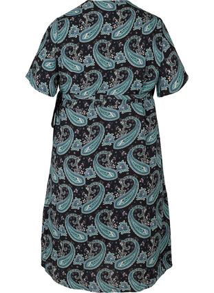 Short-sleeved wrap dress, B. Vintage Paisley, Packshot image number 1