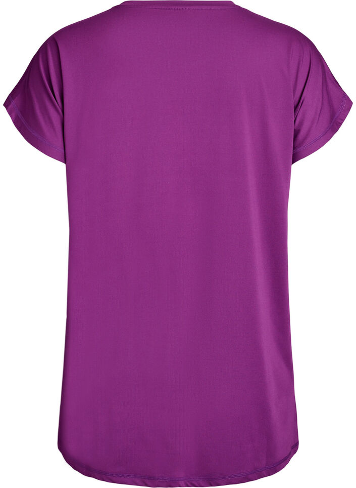 Long training t-shirt, Purple, Packshot image number 1