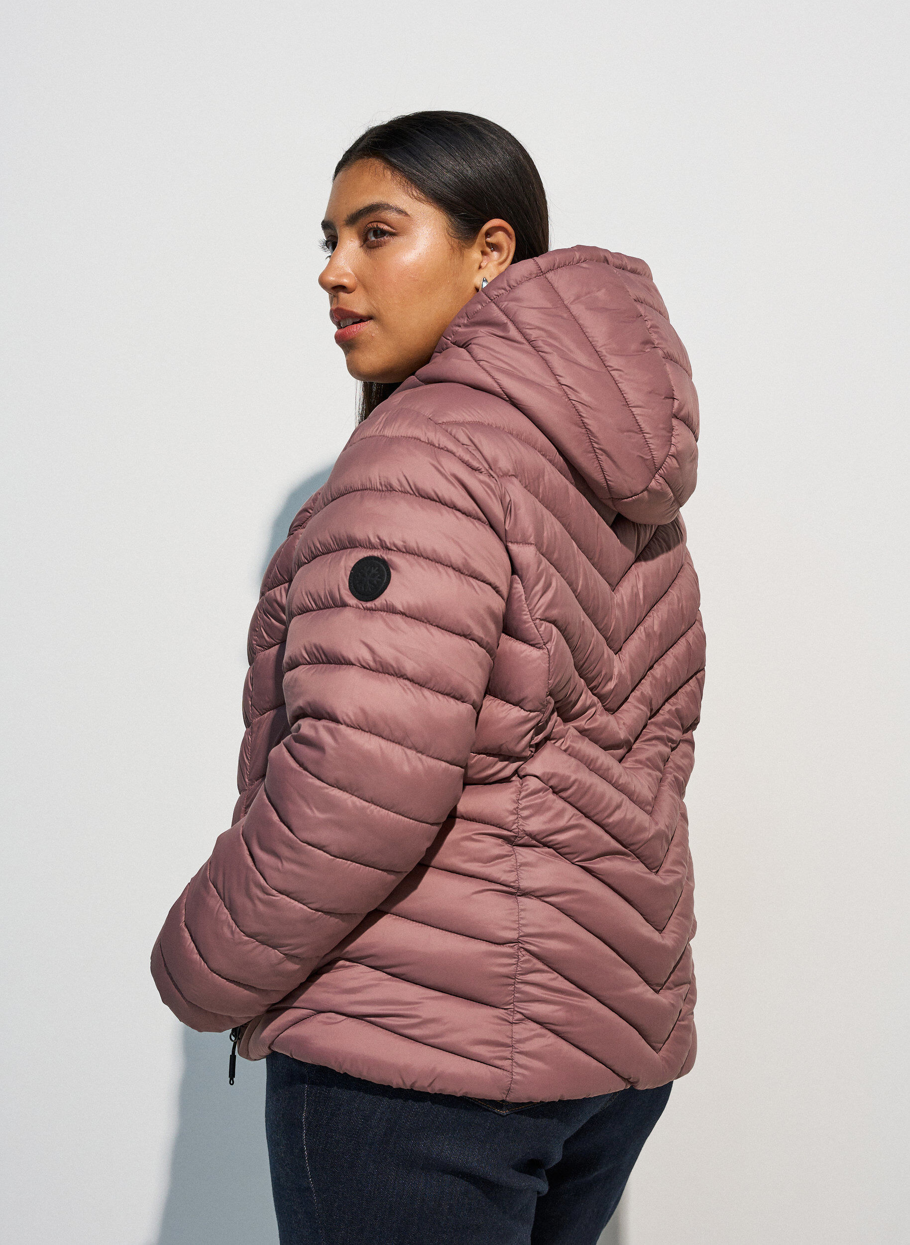 ZizzifashionLightweight hooded jacket, Rose, Model image number 2