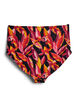 Bikini briefs with print and a high waist, Red, Packshot image number 1