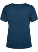 Melange training t-shirt with round neck, Night Sky Mel., Packshot image number 1