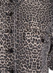 Denim shirt with leopard print and short sleeves, Brown, Packshot image number 2
