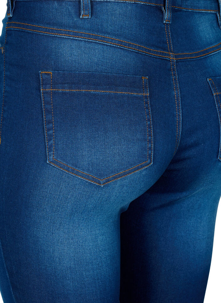 High waisted Amy capri jeans with super slim fit, Blue, Packshot image number 3