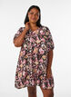 Short A-line dress with V-neck, Rose, Model image number 0