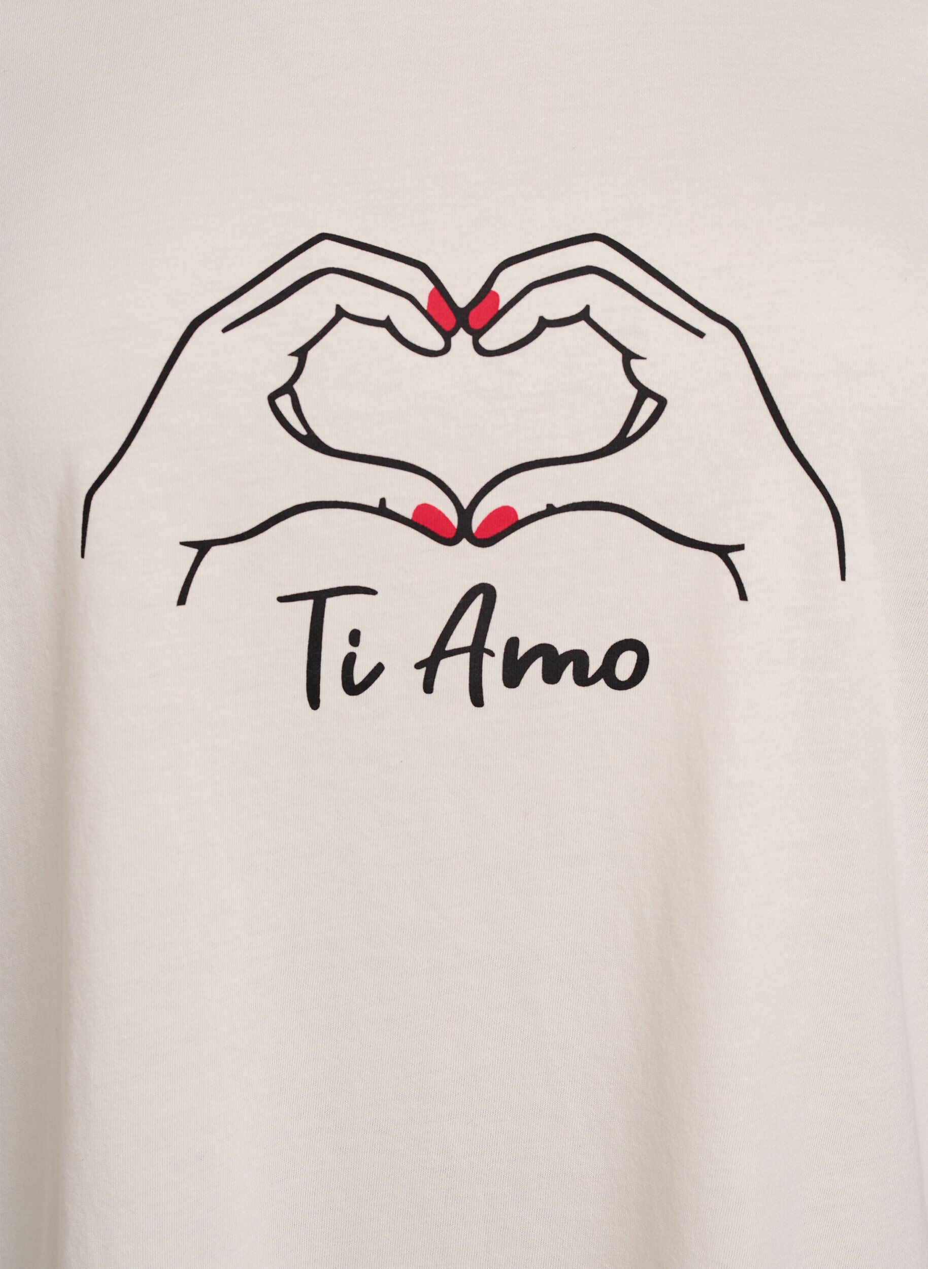 Zizzifashion T-shirt with motif, White, Packshot image number 2