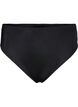 Solid color bikini bottom with regular waist, Black, Packshot image number 0