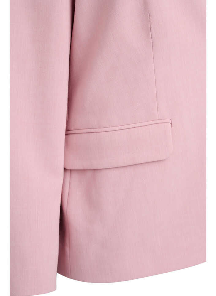 Classic blazer with single button closure and pockets, Rose, Packshot image number 3