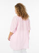 Cotton tunic with a V-neck, Rose, Model image number 2