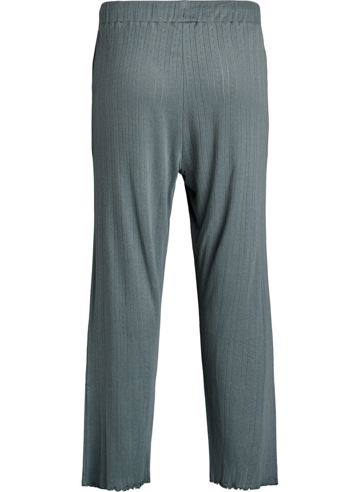 Cotton night pants, Green, Packshot image number 1