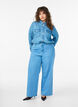 High-waisted wide leg jeans, Light Blue, Model image number 0