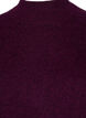 Knitted wool blouse with high neck, Potent Purple Mel., Packshot image number 2