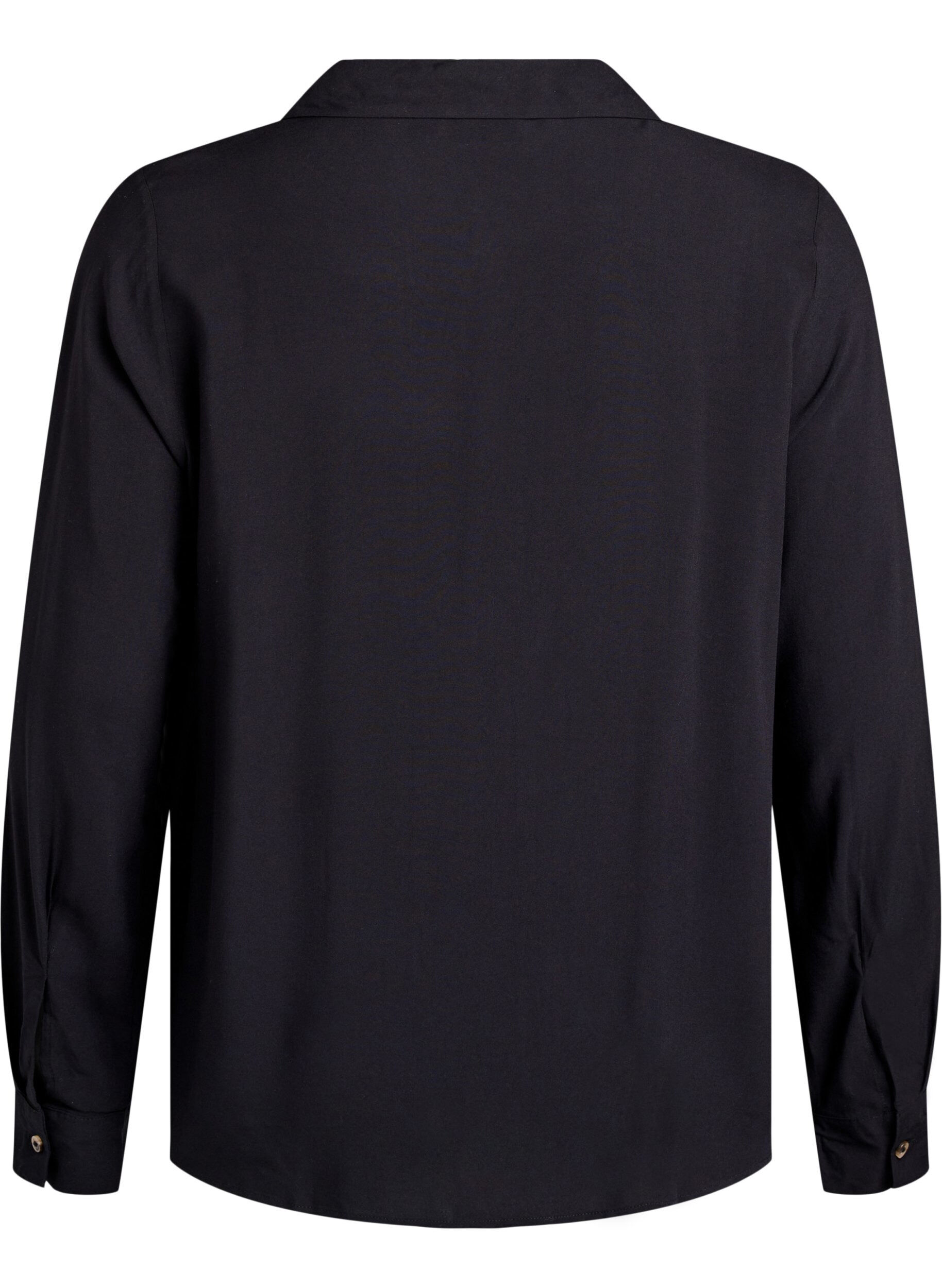 Zizzifashion FLASH - Long-sleeved shirt with a V-neck, Black, Packshot image number 1