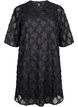 Short textured dress, Black, Packshot image number 0