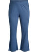 Organic cotton pyjama bottoms with a textured pattern, Blue, Packshot image number 0