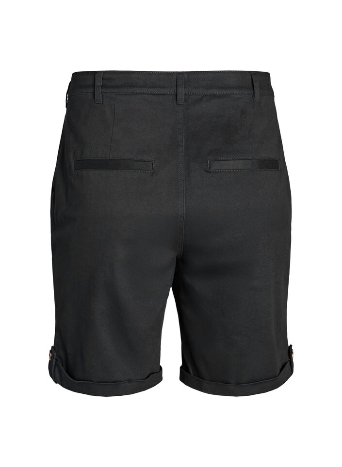 Chino shorts with pockets, Black, Packshot image number 1