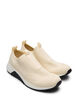 Sneakers in stretchy knit material, Beige, Packshot image number 1