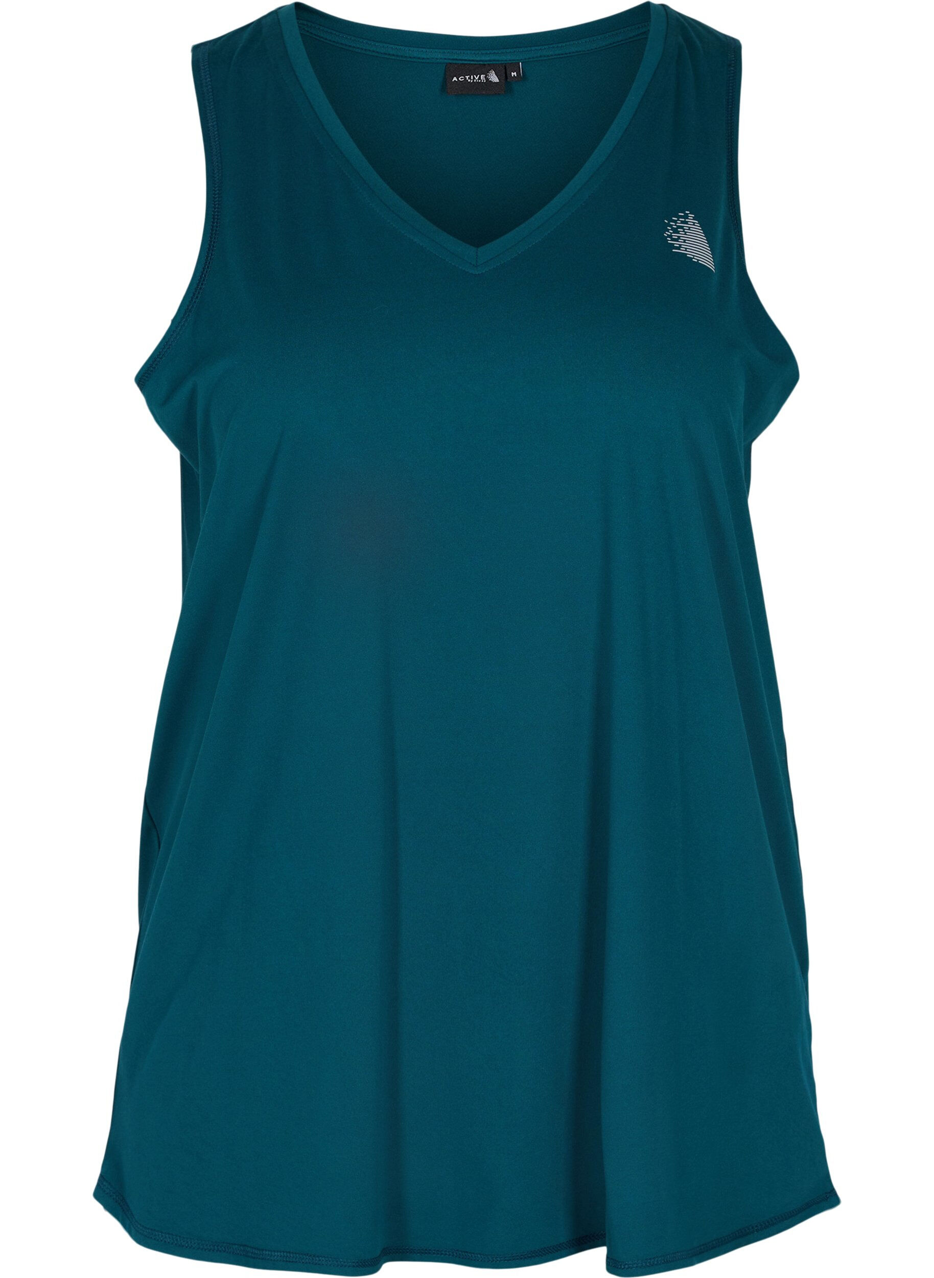 Zizzifashion Workout top with v-neck, Green, Packshot image number 0