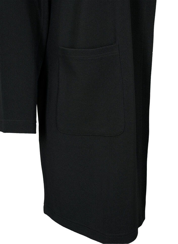 Long blazer with pockets, Black, Packshot image number 3