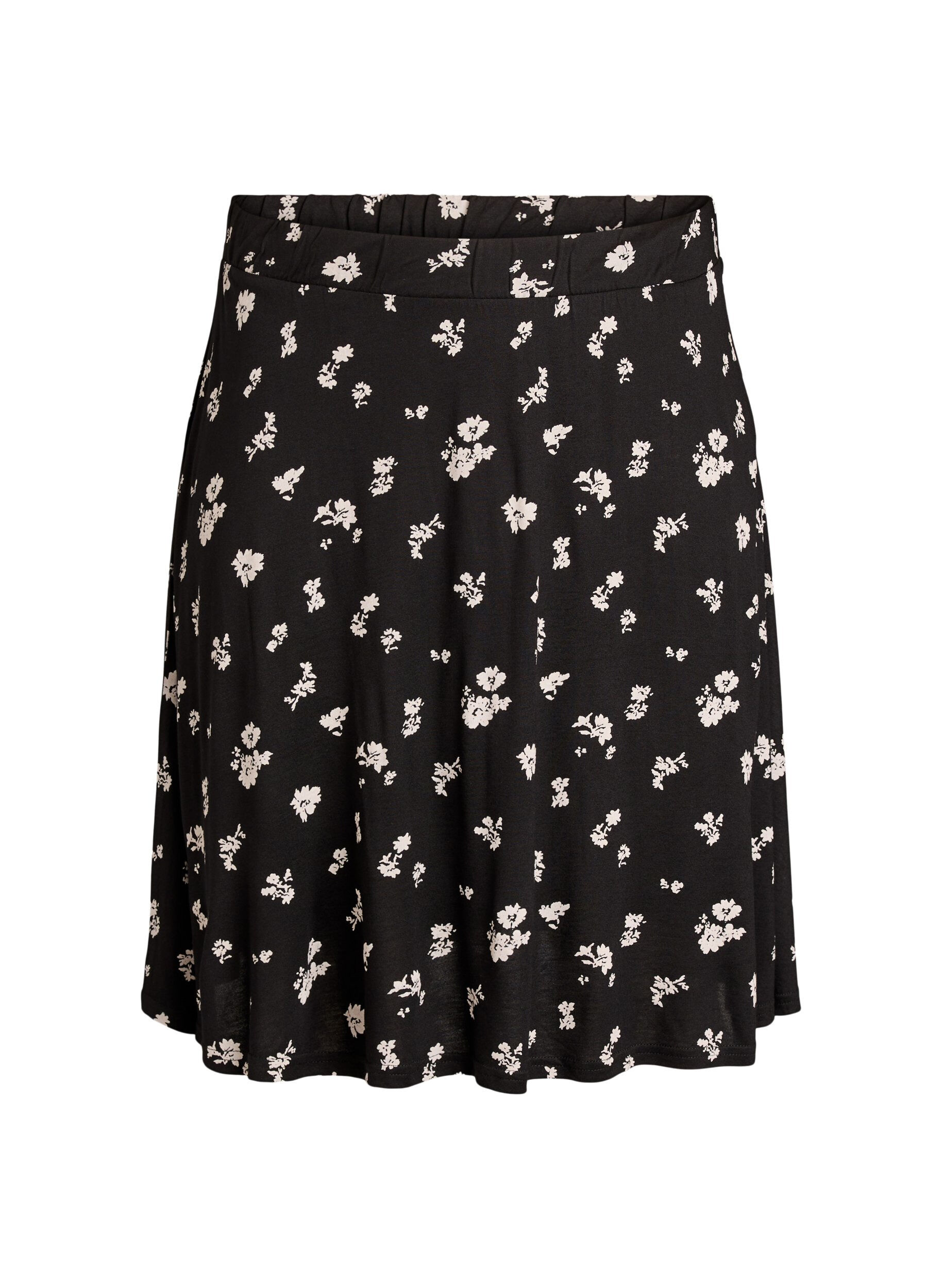 Zizzifashion 2-pack skater skirts in viscose, Black, Packshot image number 2