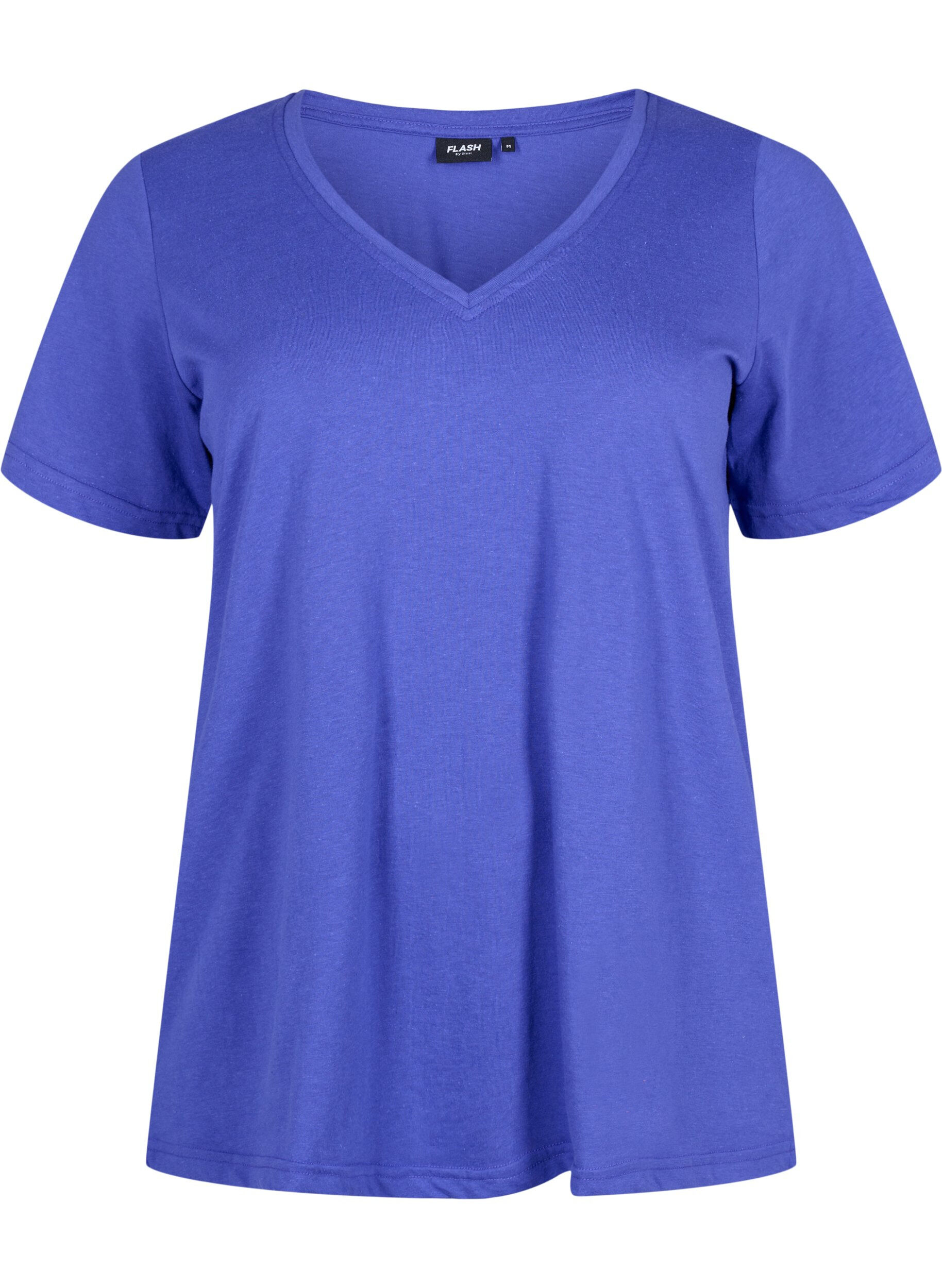 Zizzifashion FLASH - T-shirt with v-neck, Royal Blue, Packshot image number 0