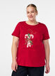 Christmas t-shirt in organic cotton, Red, Model image number 0