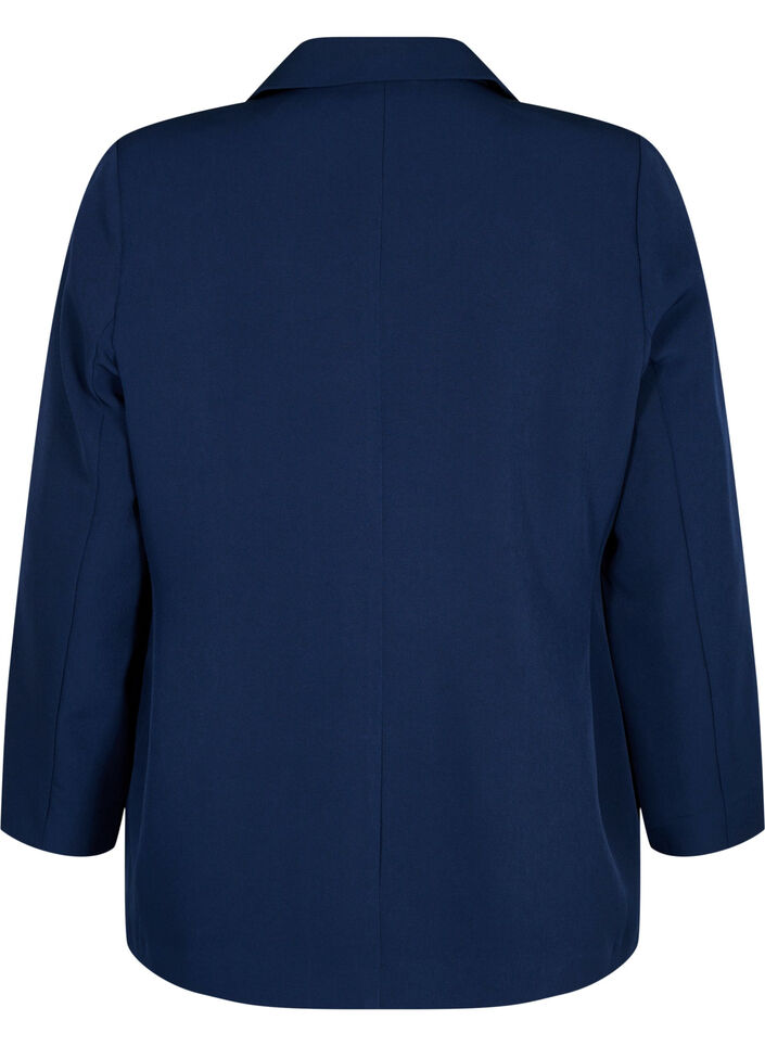 Classic blazer with button closure, Blue, Packshot image number 1