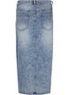 Denim maxi skirt with a front slit, Light Blue, Packshot image number 1