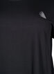 Long workout T-shirt, Black, Packshot image number 2