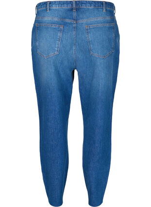 Cropped mom fit Mille jeans with a loose fit, Blue denim, Packshot image number 1