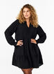 Short dress with stitching and buttons, Black, Model image number 0