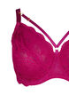 Full-cover bra with lace and string detail, Red, Packshot image number 2