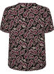 Blouse with short sleeves and paisley print, Dark Bordeaux, Packshot image number 1