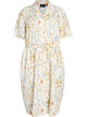 Shirt dress in linen and viscose with a tie belt, Vanilla, Packshot image number 0