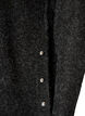Long knitted blouse with ball buttons, Dark Grey, Packshot image number 3