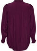 Blouse with ruffle collar and ruching, Purple, Packshot image number 1