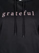 Sweatshirt with hood and print, Black, Packshot image number 2