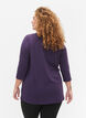 Workout top with 3/4 sleeves, Purple, Model image number 2