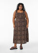 Summer dress with wide straps, Brown, Model image number 0