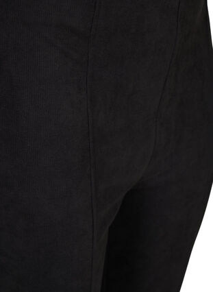 Leggings with texture and a zip, Black, Packshot image number 2