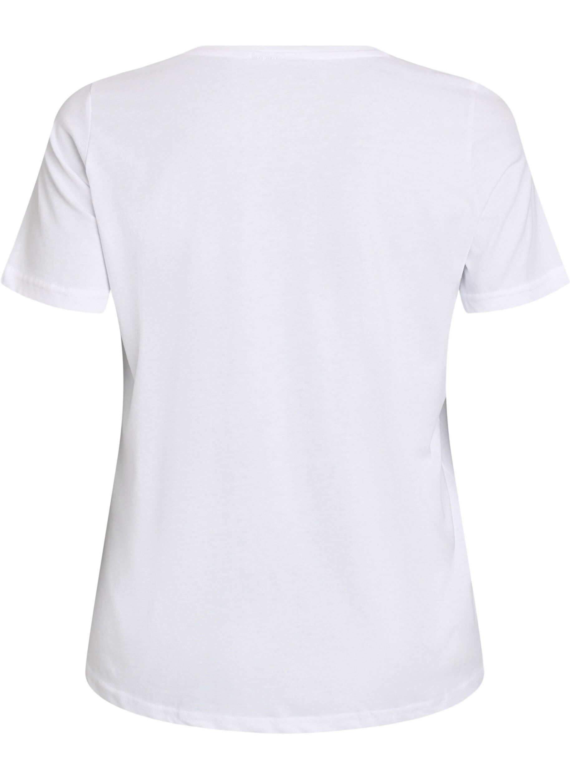 Zizzifashion T-shirt with motif, White, Packshot image number 1