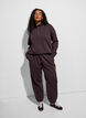 High-waisted sweatpants with drawstring, Brown, Model image number 0