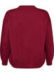 Sweatshirt with text print, Red, Packshot image number 1