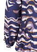 Blouse with print and an A-line shape, Blue, Packshot image number 3