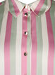 Striped satin shirt with collar, Rose Stripe, Packshot image number 2