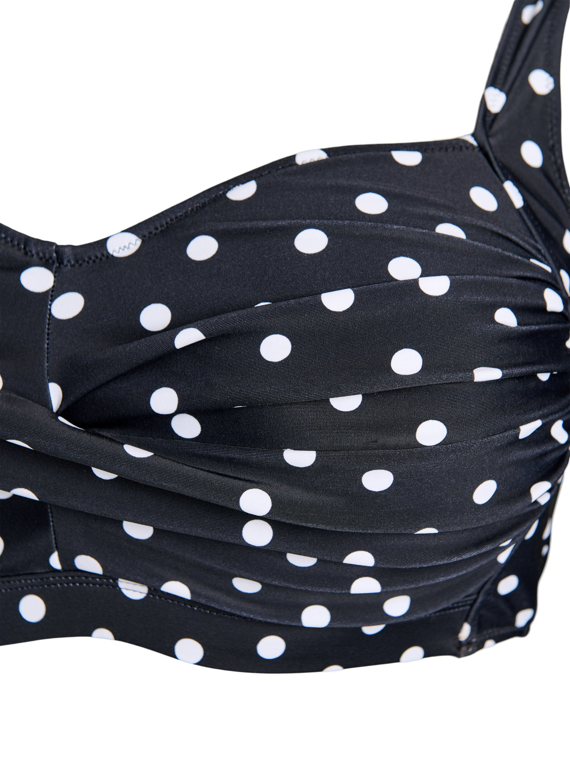ZizzifashionBikini top with padding and print, Black, Packshot image number 2