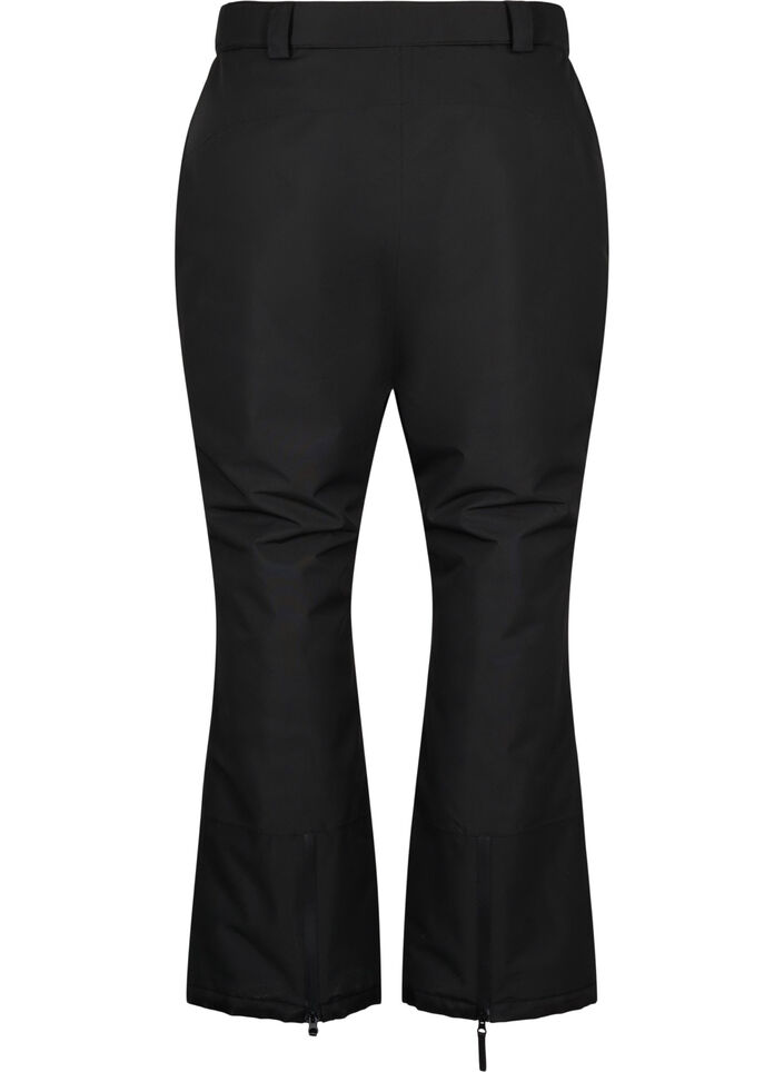 Ski trousers with pockets and adjustable waist, Black, Packshot image number 1